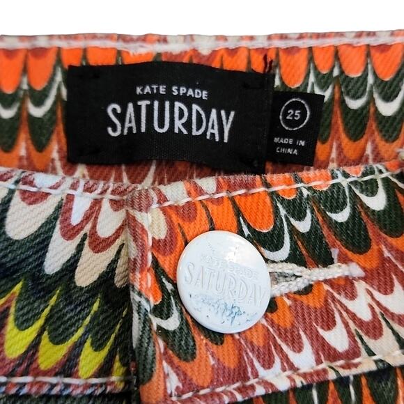 Kate Spade Saturday Geometric Print Jeans, 25 - Picture 3 of 9